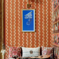 VINTAGE IKAT Apricot WP30101 | Malcolm Fabrics NZ