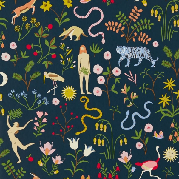 Garden of Eden Midnight | Malcolm Fabrics NZ