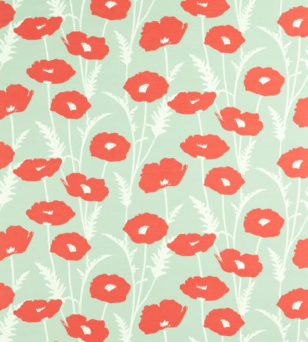 Poppy Pop Sage/Poppy | Malcolm Fabrics NZ