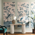 Florence Powder/China Blue - 112890 | Malcolm Fabrics NZ Florence Powder/China Blue - 112890 | Malcolm Fabrics NZ