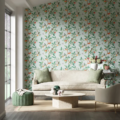 Ella Sky/Fig Leaf/ Nectarine 112908 | Malcolm Fabrics NZ