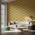 Demoiselle Ochre/Grape 111244 | Malcolm Fabrics NZ