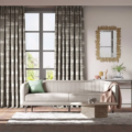 Demoiselle Graphite/Almond 120433 | Malcolm Fabrics NZ