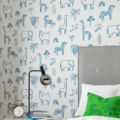 Funky Jungle Navy 112630 | Malcolm Fabrics NZ