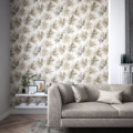 Aucuba Bronze/Sediment/Pearl 112746 | Malcolm Fabrics NZ Aucuba Bronze/Sediment/Pearl 112746 | Malcolm Fabrics NZ