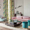 Selenic Chartreuse/Topaz 120845 | Malcolm Fabrics NZ