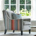 Spectro Stripe Cerise/Marine/Coral - 132826 | Malcolm Fabrics NZ