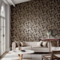 Asuka Gold/Onyx 110906 | Malcolm Fabrics NZ