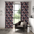Distortion Rosewood/Neptune/Azure 120965 | Malcolm Fabrics NZ