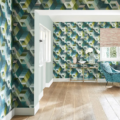 Arccos Emerald/Blush 111970 | Malcolm Fabrics NZ Arccos Emerald/Blush 111970 | Malcolm Fabrics NZ