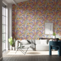 Sanguine Pomegranate/Clemantine/Peony/Blueberry 112839 | Malcolm Fabrics NZ