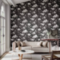 Lotus Onyx/Silver 112602 | Malcolm Fabrics NZ
