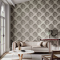 Leaf Slate/Silver 112608 | Malcolm Fabrics NZ
