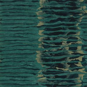 Ripple Stripe Emerald/Kingfisher | Malcolm Fabrics NZ