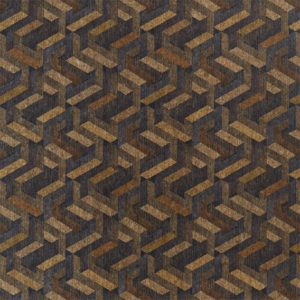 Escheresque Charcoal/Natural | Malcolm Fabrics NZ
