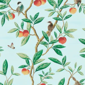 Ella Sky/Fig Leaf/ Nectarine | Malcolm Fabrics NZ