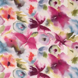 Flores Fuchsia/Zest/Azure | Malcolm Fabrics NZ