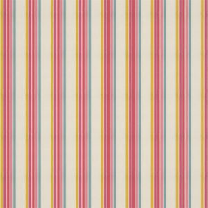 Helter Skelter Stripe Cherry/Blossom/Pineapple/Sky | Malcolm Fabrics NZ