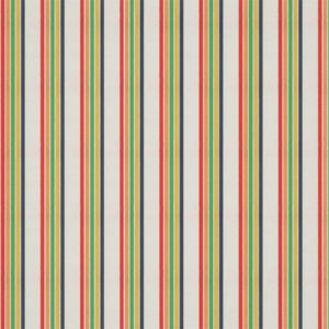 Helter Skelter Stripe Navy/Poppy/Apricot/Gecko | Malcolm Fabrics NZ