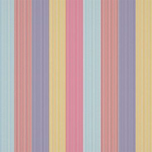 Funfair Stripe Grape/Cherry/Pineapple/Blossom | Malcolm Fabrics NZ
