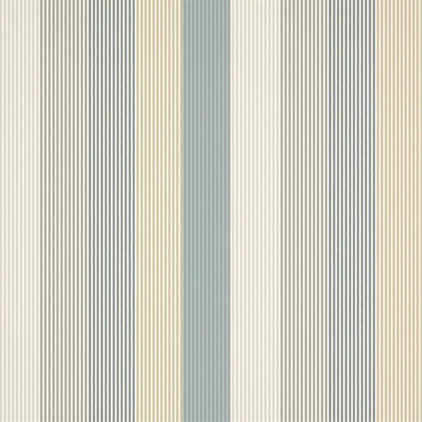 Funfair Stripe Calico/Cloud/Pebble/Duckegg | Malcolm Fabrics NZ