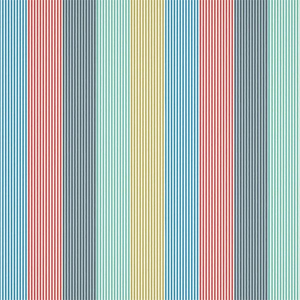Funfair Stripe Ink/Aqua/Kiwi/Marine/Poppy | Malcolm Fabrics NZ