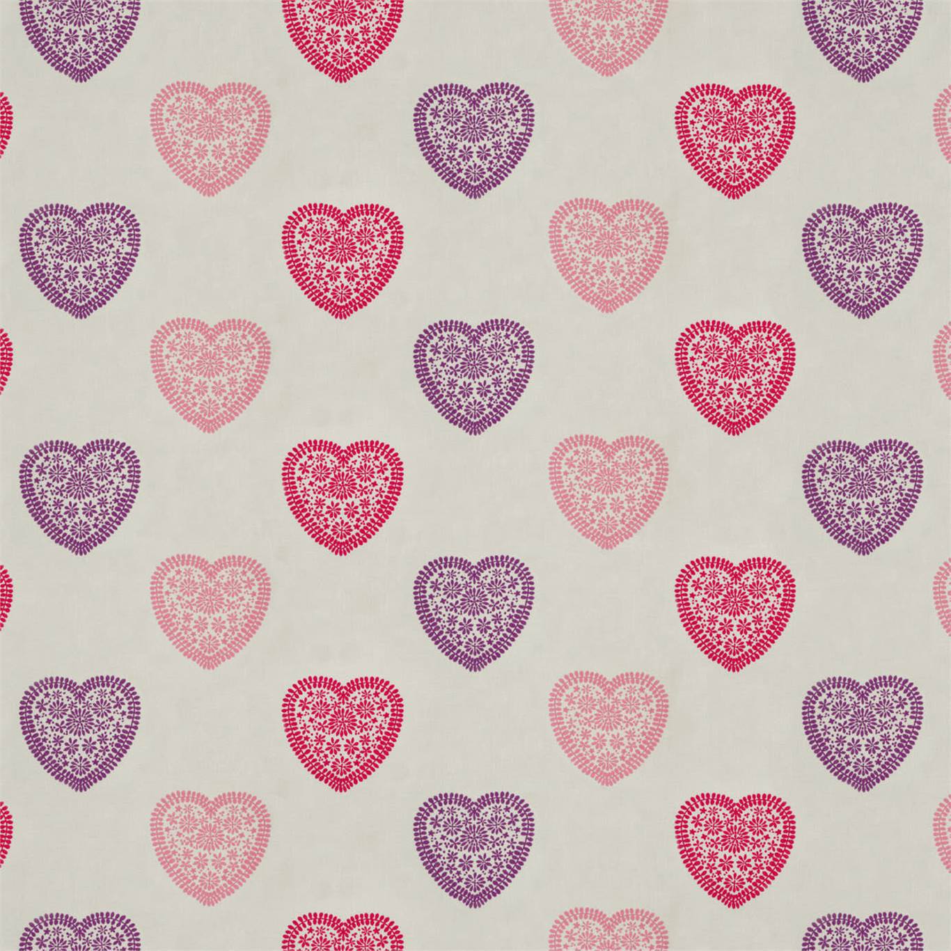 All About Me 130755 Sweet Heart Pink/ Purple | Malcolm Fabrics NZ
