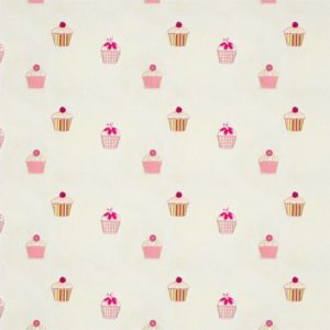 What a Hoot Fabrics 3263 Cupcakes Fuchia/ Candy/ Lime/ Natural | Malcolm Fabrics NZ