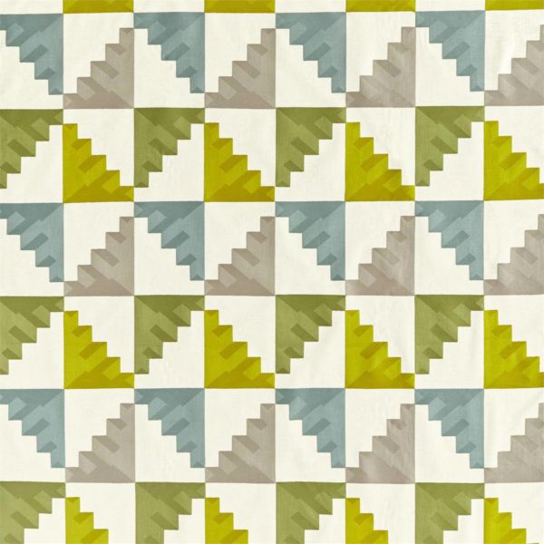 Mehari Lime/ Harbour/ Stone | Malcolm Fabrics NZ