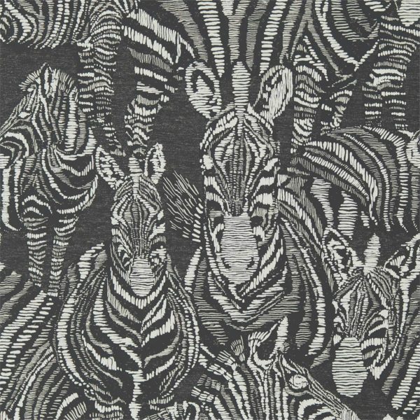 Nirmala Jet/Chalk | Malcolm Fabrics NZ