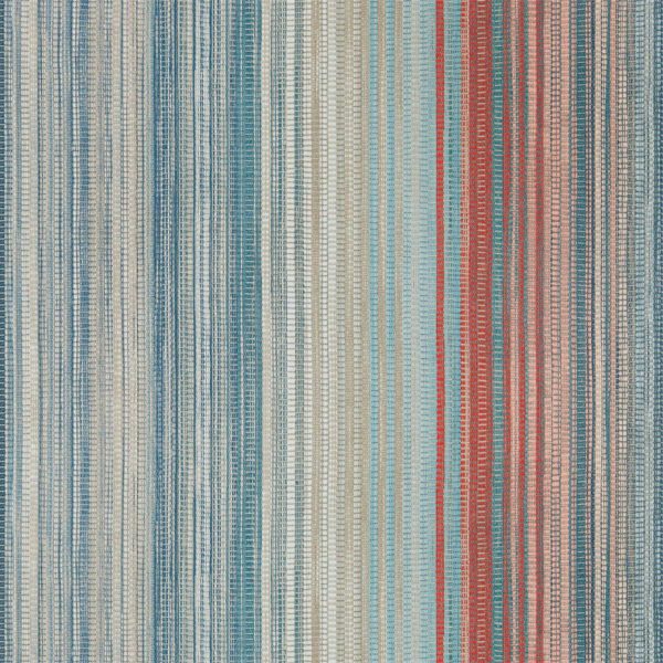 Spectro Stripe Teal/Sedona/Rust | Malcolm Fabrics NZ