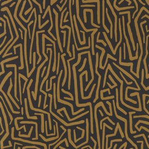Melodic Gold/Black Earth | Malcolm Fabrics NZ