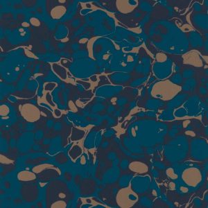 Marble Azurite/ Copper/Japanese Ink | Malcolm Fabrics NZ