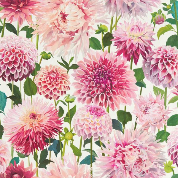 Dahlia Blossom/Emerald/New Beginnings | Malcolm Fabrics NZ