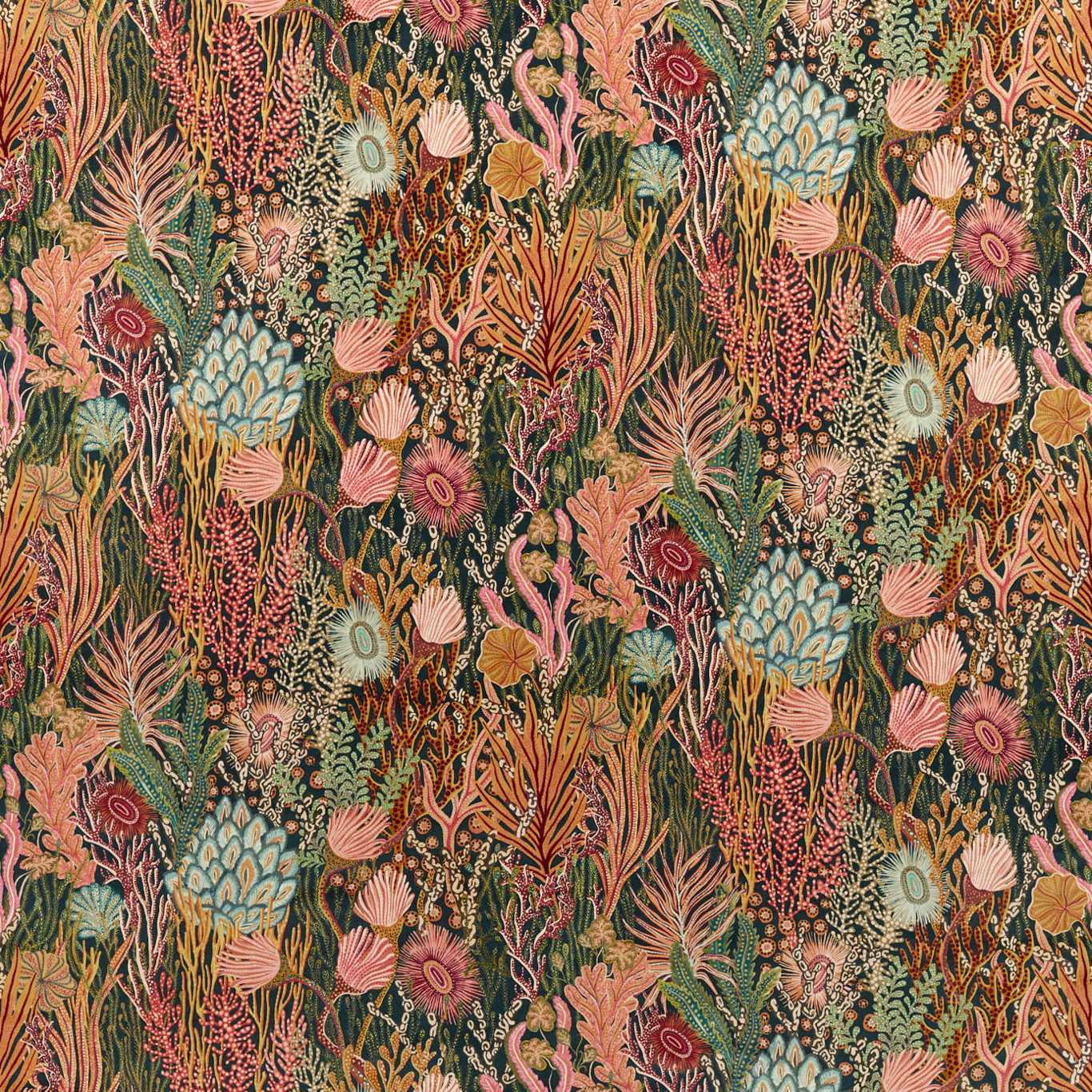 Acropora Brazilian Rosewood/Nectar/Tree Canopy | Malcolm Fabrics NZ