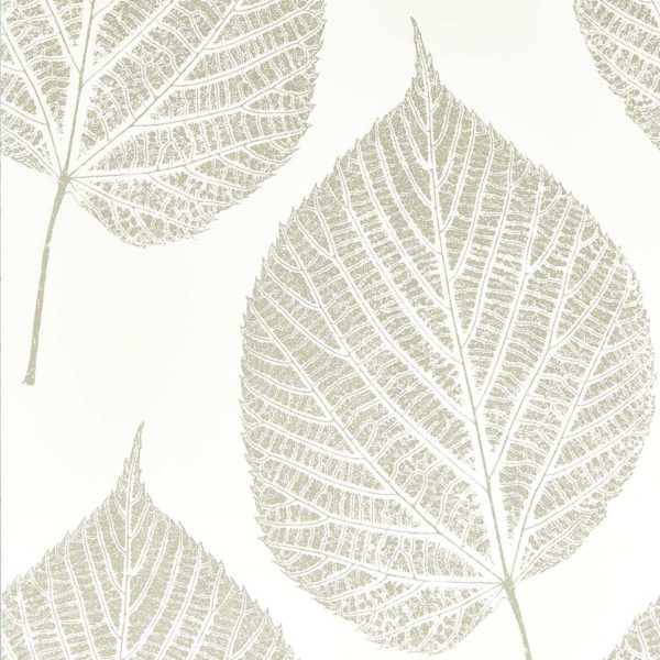 Leaf Chalk/Silver | Malcolm Fabrics NZ