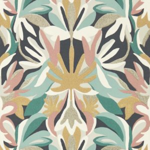 Melora Positano/Succulent/ Gold | Malcolm Fabrics NZ