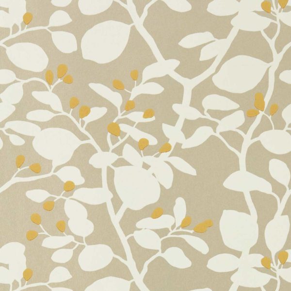 Ardisia Soft Focus/Oyster/Gold | Malcolm Fabrics NZ