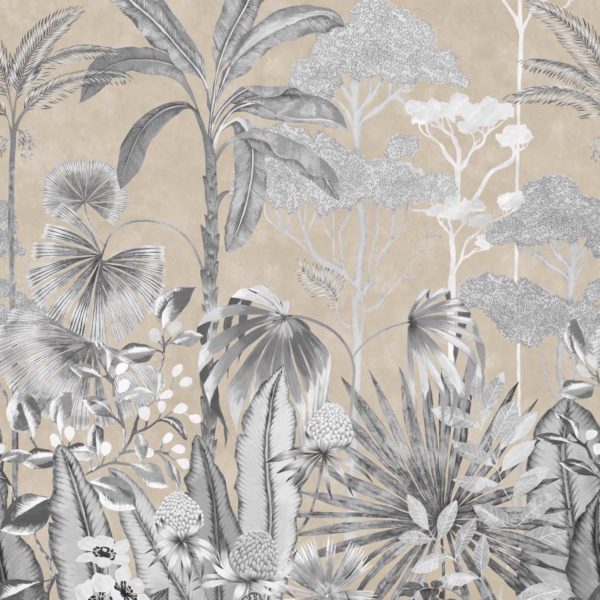 Floreana Gilt/Black Earth/ Tranquility | Malcolm Fabrics NZ