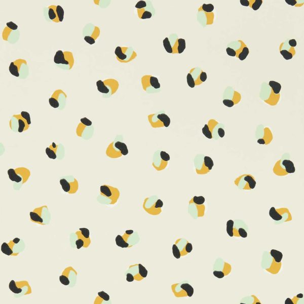Leopard Dots Pebble/Sage | Malcolm Fabrics NZ