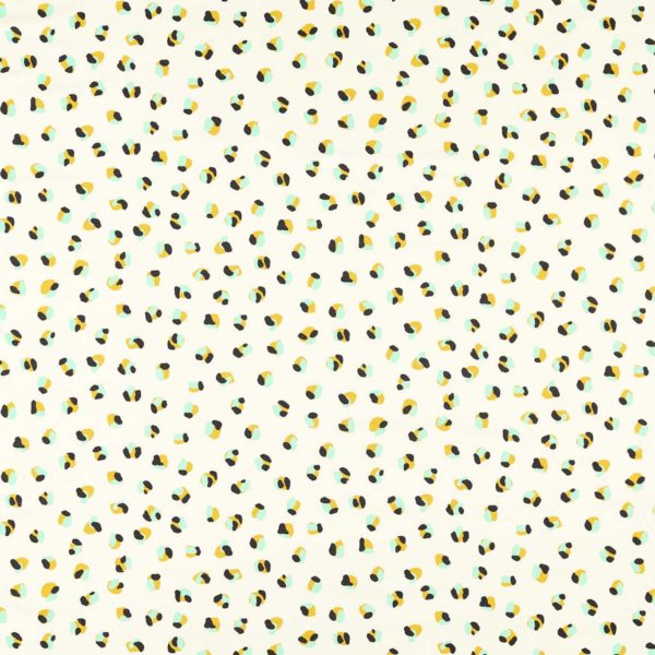 Leopard Dots Pebble/Sage | Malcolm Fabrics NZ
