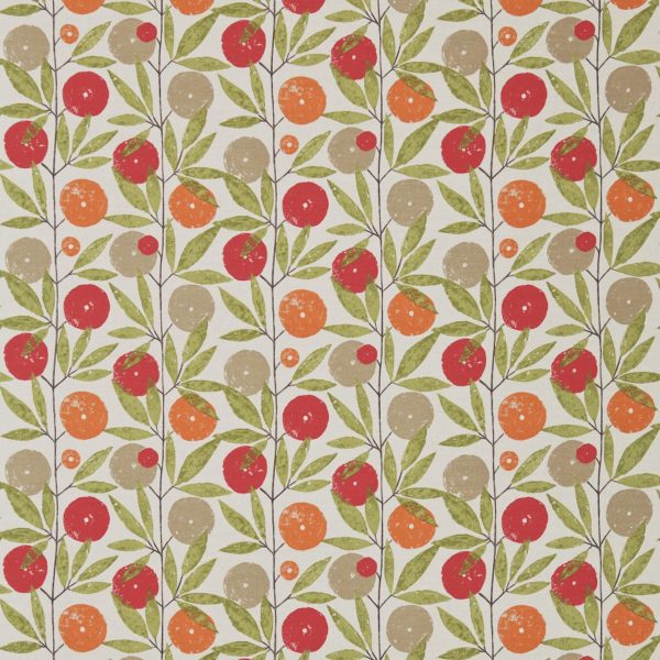 Blomma Tangerine/Chilli/Citrus | Malcolm Fabrics NZ