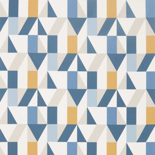 Nuevo Indigo/Slate/Satsuma | Malcolm Fabrics NZ