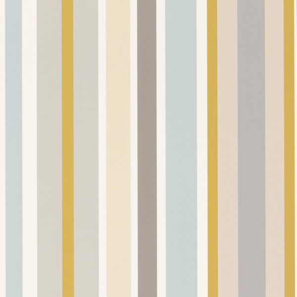 Jelly Tot Stripe Slate/Biscuit/Maize | Malcolm Fabrics NZ