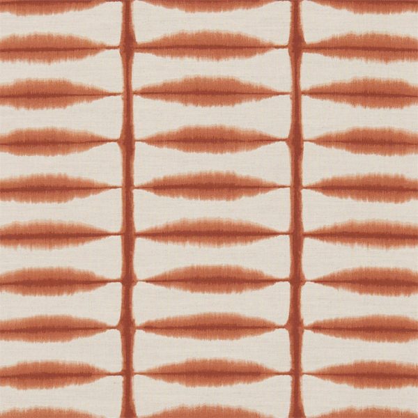 Shibori Chilli/Linen | Malcolm Fabrics NZ
