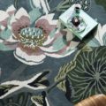 Waterlily Midnight Pond 38608 | Malcolm Fabrics NZ