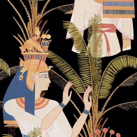 EGYPTIAN QUEENS ANTHRACITE WP20266 | Malcolm Fabrics NZ