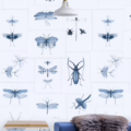 ENTOMOLOGY BLUE WP20235 | Malcolm Fabrics NZ