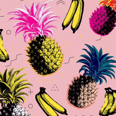 FLYING OBJECTS Pink WP20376 | Malcolm Fabrics NZ