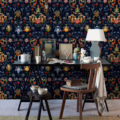 TRANSYLVANIA FOLK in Blue WP20312 | Malcolm Fabrics NZ